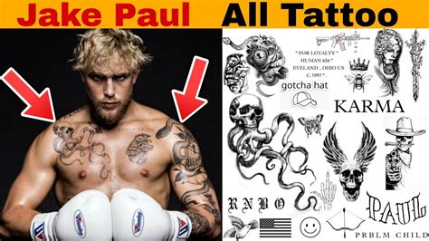 jake paul tattoos 2024